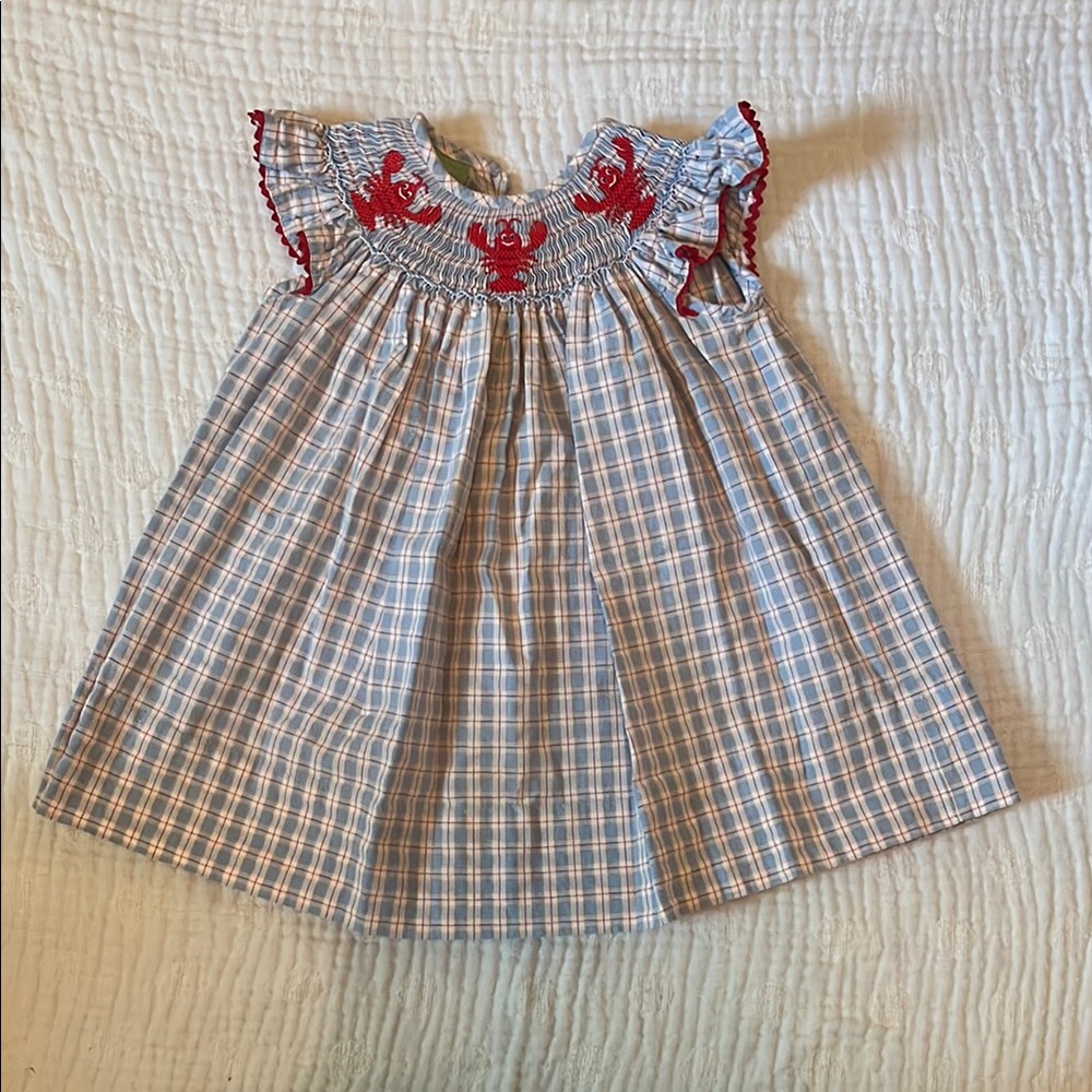 Gray and White Pleated Sundress with Flutter Sleeves